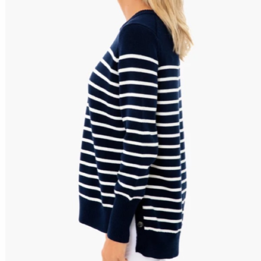 Navy Bar Harbor Striped Sweater
TUCKERNUCK - Picture 2 of 10